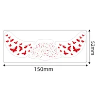 New Arrival Freckles Tattoo Sticker Red XINGX Butterfly Party Gathering Festival Event Makeup Face Pasters Tattoo sku image 8