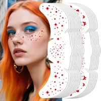 New Arrival Freckles Tattoo Sticker Red XINGX Butterfly Party Gathering Festival Event Makeup Face Pasters Tattoo main image 3