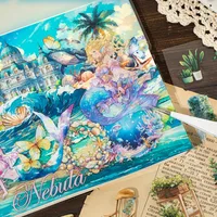 Scenic Figure Theme Stickers 20 Sheets/Book PET Material Scrapbooking Series DIY Journal Mobile Phone Case Album Stickers main image 4