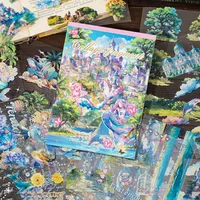Scenic Figure Theme Stickers 20 Sheets/Book PET Material Scrapbooking Series DIY Journal Mobile Phone Case Album Stickers main image 3