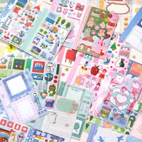 Cute New Style Cartoon Stickers 30 Sheets DIY Decorative Scrapbooking Sticker Books Animal Pattern School Supplies main image 4
