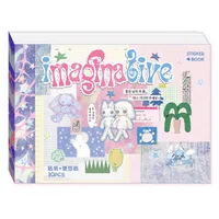 Cute New Style Cartoon Stickers 30 Sheets DIY Decorative Scrapbooking Sticker Books Animal Pattern School Supplies sku image 1