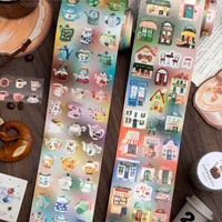 Retro Style Paper Tape 4 Designs 200cm/roll For Gifting Office Home Labeling Scrapbooking Creative DIY Decoration main image 9