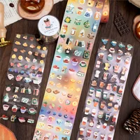 Retro Style Paper Tape 4 Designs 200cm/roll For Gifting Office Home Labeling Scrapbooking Creative DIY Decoration main image 4