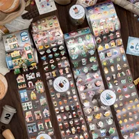 Retro Style Paper Tape 4 Designs 200cm/roll For Gifting Office Home Labeling Scrapbooking Creative DIY Decoration main image 3
