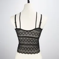 Ladies Lace Backless Detachable Bra Tank Nylon Spandex Summer Sexy Style Underwear Suitable For Daily Wear And Outerwear main image 3