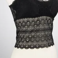 Ladies Lace Backless Detachable Bra Tank Nylon Spandex Summer Sexy Style Underwear Suitable For Daily Wear And Outerwear main image 5