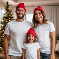 Customized Matching Family T-shirts Street Style Round Neck Short Sleeve Cotton Patriotic Design For Daily And Independence Day main image 9