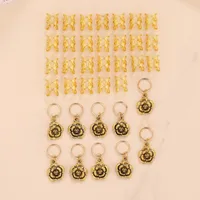African Braids Hair Accessories Decorative Hair Clips Fake Hair Flowers Twist Spring Hollow Braids Festive Alloy Hairpins main image 3