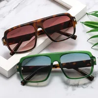 New TF Pilot Large Frame Sunglasses Men's  Fashion Toad Sunglasses Foreign Trade Fashion Wear Retro Glasses main image 1