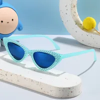 Factory Direct Foreign Trade Fashion Decorative Children's Sunglasses Colorful Coated Baby Sunglasses main image 2