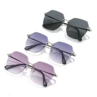 New  Fashion Gradient Frameless Sunglasses For Women, Street Style Sunglasses For Men, Personalized Ins Style Sun Protection Glasses main image 4