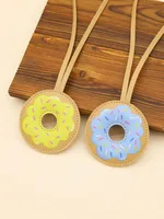 1 Piece All Seasons Pu Leather Donuts Bag Pendant main image 3