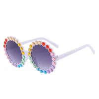 Hot-Selling Sunglasses Color Film Color Diamond Sunflower Sunglasses Colorful Children's Glasses main image 2