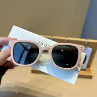 New Style Rice Stud Children's Sunglasses Summer New Version Ins Dopamine Multicolor Fashion Cute Cartoon Baby Fashion sku image 5