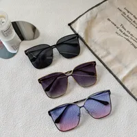 Exaggerated Street Solid Color UV400 Protection Resin Square Quadrilateral Full Frame Glasses main image 1