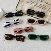 Exaggerated Street Solid Color UV400 Protection Resin Square Quadrilateral Full Frame Glasses main image 3