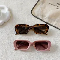 Exaggerated Street Solid Color UV400 Protection Resin Square Quadrilateral Full Frame Glasses main image 4