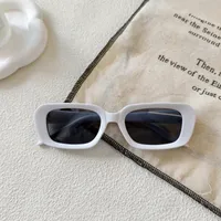 Exaggerated Street Solid Color UV400 Protection Resin Square Quadrilateral Full Frame Glasses sku image 2