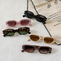 Exaggerated Street Round UV400 Protection Resin Square Quadrilateral Full Frame Glasses main image 2