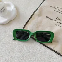 Exaggerated Street Solid Color UV400 Protection Resin Square Quadrilateral Full Frame Glasses sku image 4