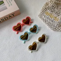 Sweet Simple Style Heart Shape UV400 Protection Resin Special-Shaped Mirror Full Frame Glasses main image 1