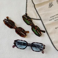 Exaggerated Street Round UV400 Protection Resin Square Quadrilateral Full Frame Glasses main image 4