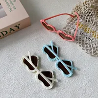 Sweet Simple Style Heart Shape UV400 Protection Resin Special-Shaped Mirror Full Frame Glasses main image 2