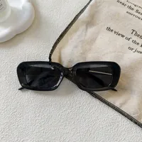 Exaggerated Street Solid Color UV400 Protection Resin Square Quadrilateral Full Frame Glasses sku image 1