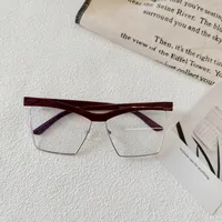 Exaggerated Street Geometric UV400 Protection Resin Square Quadrilateral Full Frame Glasses sku image 2