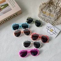 Sweet Simple Style Round UV400 Protection Resin Special-Shaped Mirror Full Frame Glasses main image 3