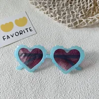 Sweet Simple Style Heart Shape UV400 Protection Resin Special-Shaped Mirror Full Frame Glasses sku image 4
