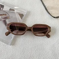Exaggerated Street Round UV400 Protection Resin Square Quadrilateral Full Frame Glasses sku image 7