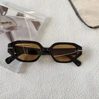 Exaggerated Street Round UV400 Protection Resin Square Quadrilateral Full Frame Glasses sku image 8