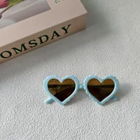Sweet Simple Style Heart Shape UV400 Protection Resin Special-Shaped Mirror Full Frame Glasses sku image 3
