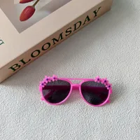 Sweet Simple Style Round UV400 Protection Resin Special-Shaped Mirror Full Frame Glasses sku image 5