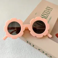 Sweet Simple Style Flower UV400 Protection Resin Special-Shaped Mirror Full Frame Glasses sku image 6