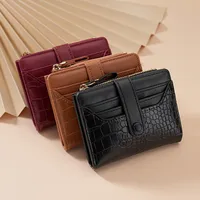Simple Wallet Women's Short Thin Small Folding Student Wallet  New Niche Change Card Holder  Hot Sale main image 2