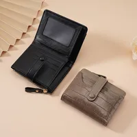 Simple Wallet Women's Short Thin Small Folding Student Wallet  New Niche Change Card Holder  Hot Sale main image 3