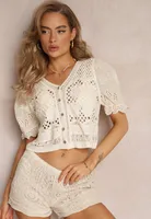 Women's Knitwear Short Sleeve Sweaters & Cardigans Casual Solid Color main image 2