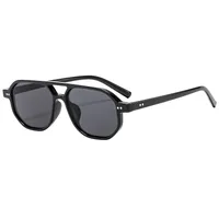Casual Retro Simple Style Sunglasses PC UV400 Protection Polygon Avaitor Full Frame Glasses main image 2