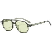 Casual Retro Simple Style Sunglasses PC UV400 Protection Polygon Avaitor Full Frame Glasses main image 3