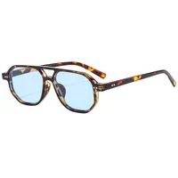 Casual Retro Simple Style Sunglasses PC UV400 Protection Polygon Avaitor Full Frame Glasses main image 6