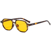 Casual Retro Simple Style Sunglasses PC UV400 Protection Polygon Avaitor Full Frame Glasses main image 5