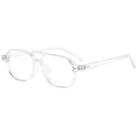 Casual Retro Simple Style Sunglasses PC UV400 Protection Polygon Avaitor Full Frame Glasses sku image 10