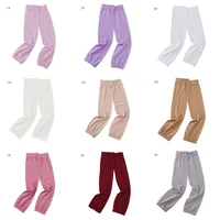 Summer Arab Women's Base Sleeve Solid Color Flat Mouth Elastic Ice Sleeve UV-resistant Thin Sun-protection Sleeve main image 4