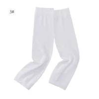 Summer Arab Women's Base Sleeve Solid Color Flat Mouth Elastic Ice Sleeve UV-resistant Thin Sun-protection Sleeve sku image 4