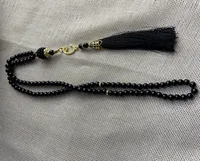 99 6-li Glass Imitation Pearl String Tassel TASBIH Rosary Beads Middle East  Wholesale Original Bracelet Pendant sku image 1