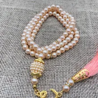 99 6-li Glass Imitation Pearl String Tassel TASBIH Rosary Beads Middle East  Wholesale Original Bracelet Pendant sku image 7