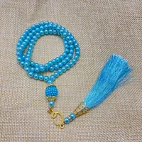 99 6-li Glass Imitation Pearl String Tassel TASBIH Rosary Beads Middle East  Wholesale Original Bracelet Pendant sku image 9